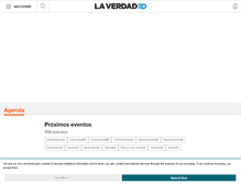 Tablet Screenshot of agenda.laverdad.es