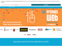 Tablet Screenshot of premiosweb.laverdad.es