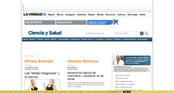 Desktop Screenshot of cienciaysalud.laverdad.es