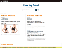 Tablet Screenshot of cienciaysalud.laverdad.es