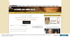 Desktop Screenshot of loteriadelnino.laverdad.es