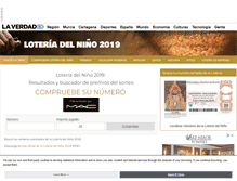 Tablet Screenshot of loteriadelnino.laverdad.es