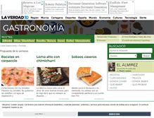 Tablet Screenshot of gastronomia.laverdad.es